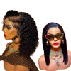 14" Double Drawn Malaysian Curly Full Frontal PLUS 14" Peruvian Double Drawn Wear & Go Wig