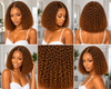 10" Ombre Burmese Full Frontal Curly