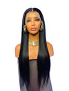 Full Frontal Straight Lace Wig, Natural Colour, 10" - 32"