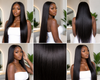 Full Frontal Straight Lace Wig, Natural Colour, 10" - 32"